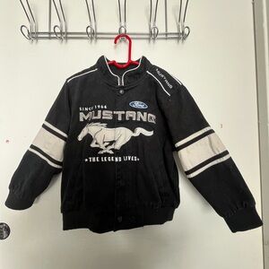 Ford Kids Black and White Mustang Jacket